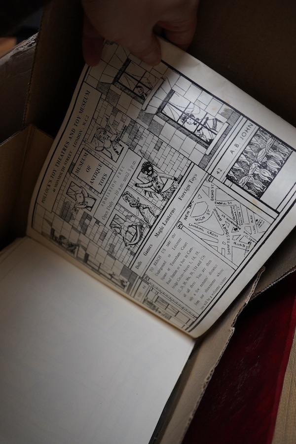 Juvenile Drama, large collection of reproduction printed and and/or hand coloured toy theatre characters, backgrounds, etc. in Seven boxes